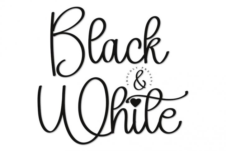 Black and White Font Download