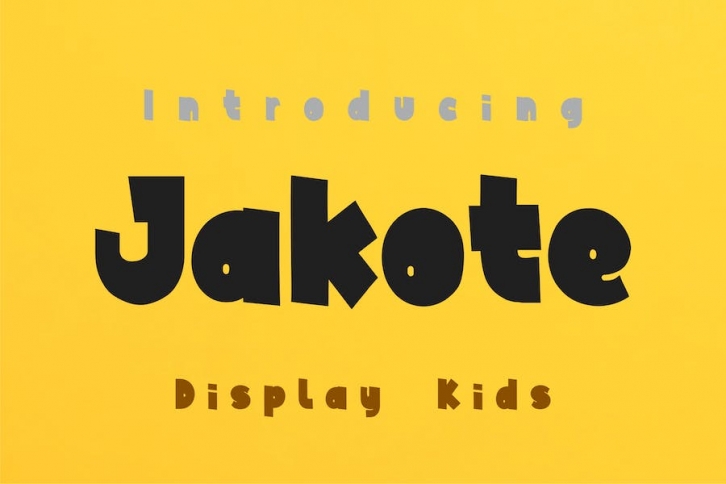 Jakote Display Kids Font Download