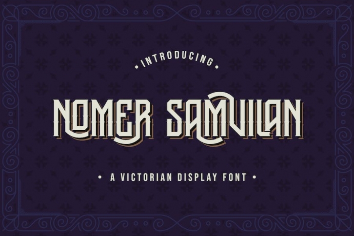 Nomer Samvilan - Victorian Display Font Font Download