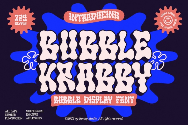 Bubble Krabby - Bubble Display Font Font Download
