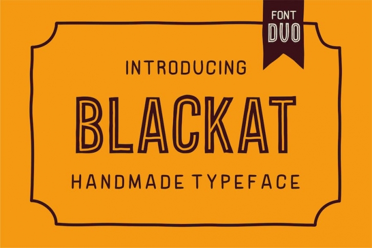 Blackat - Font duo Font Download