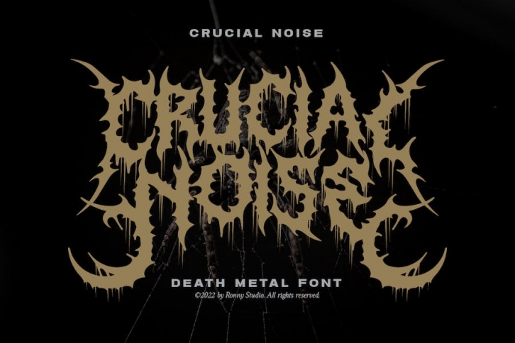Crucial Noise - Death Metal Font Font Download