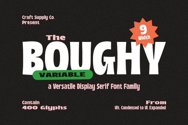 Boughy - Font Family Font Download