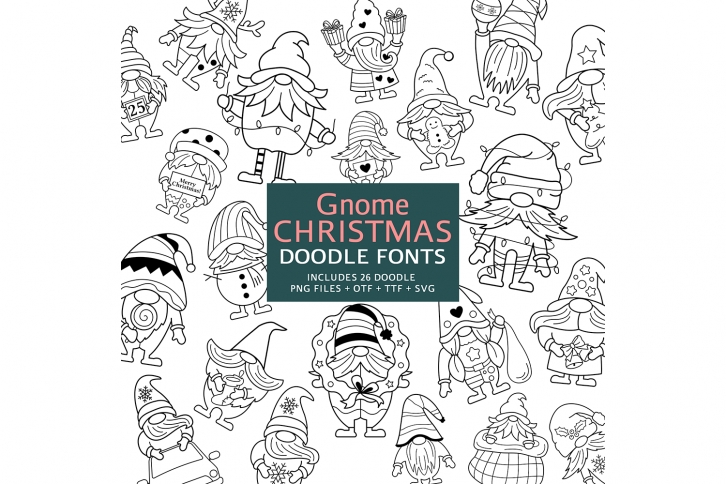Gnome Christmas Doodle Font Download