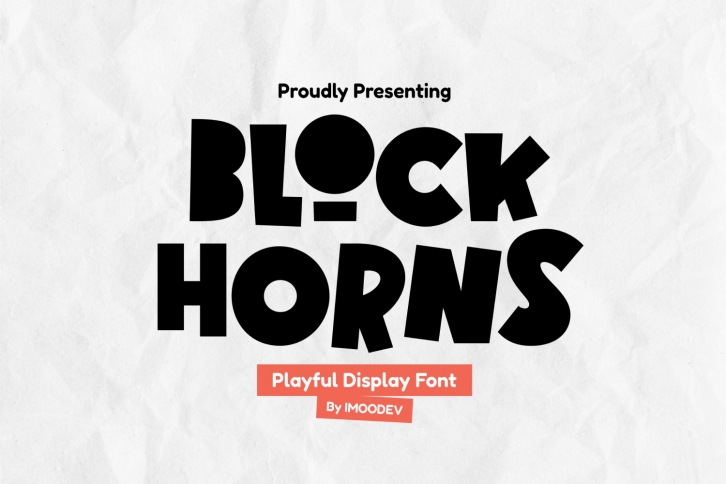 Block Horns Font Download