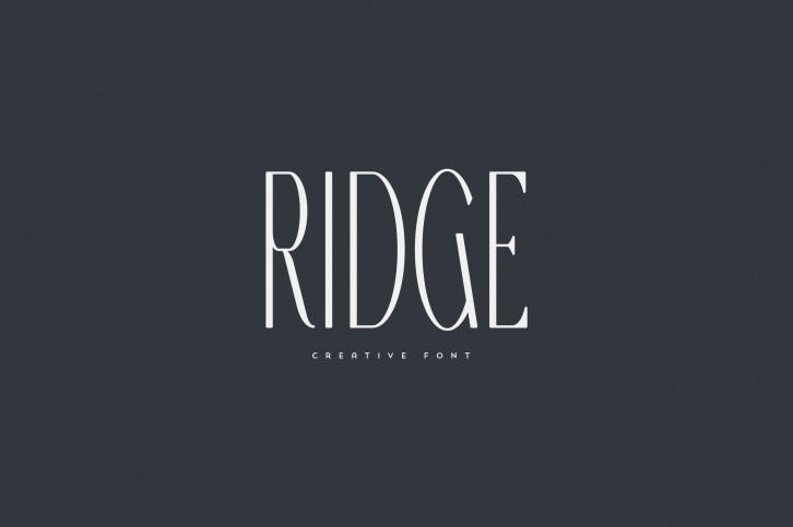 Ridge Font Download