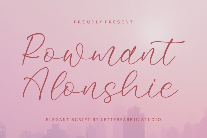 Rowmant Alonshie Font Download