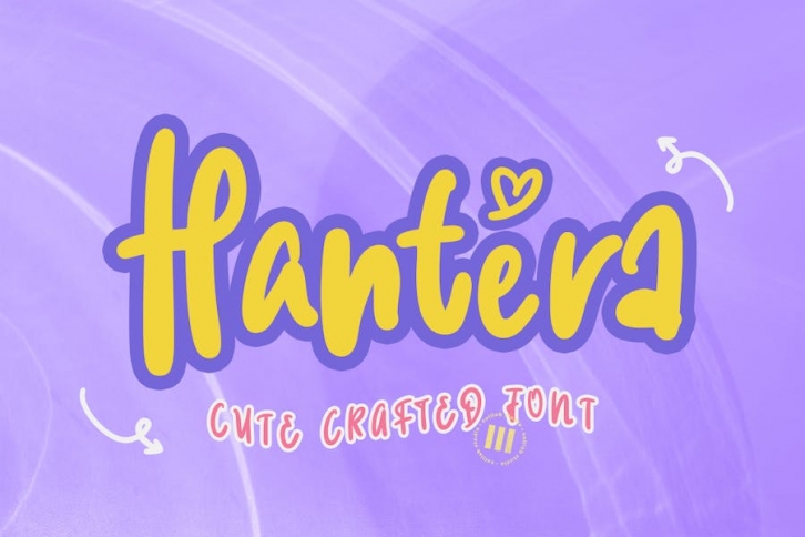 Hantera - A Cute Crafted Font Font Download