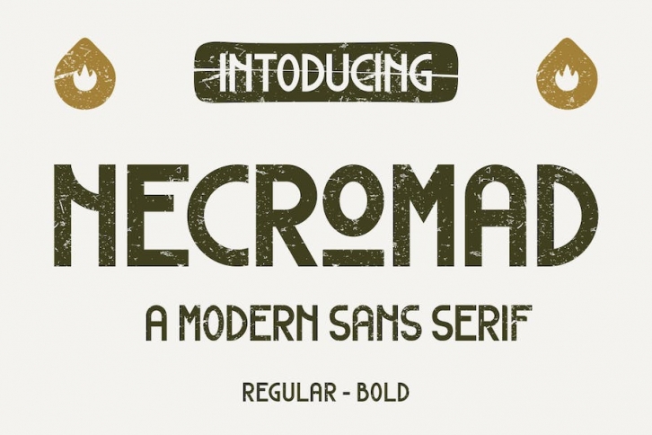 NECROMAD - A Modern Sans Serif Font Font Download