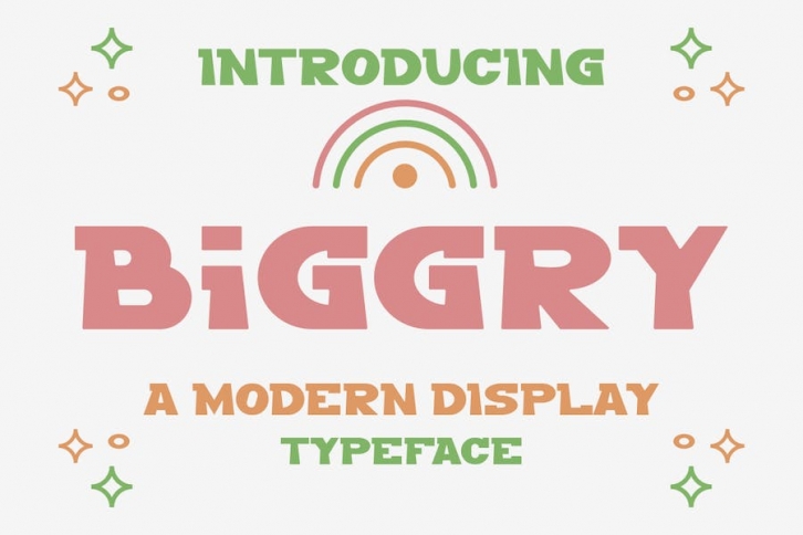BIGGRY - A Modern Display Font Font Download