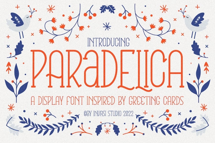 Paradelica - Greeting Display Font Font Download