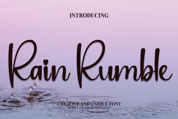 Rain Rumble Font Download