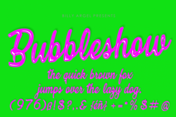 Bubbleshow Font Download