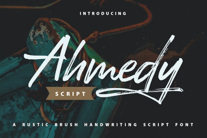 Ahmedy | Rustic Brush Handwriting Script Font Font Download