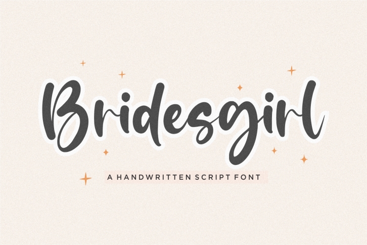 Bridesgirl Font Download