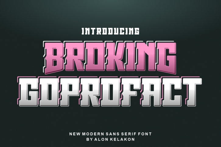 Broking Goprofact Font Download
