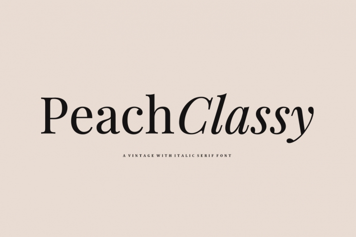 Peach Classy Font Download