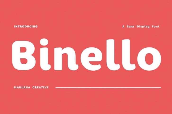 Binello Soft Humanist Sans Display Font Font Download