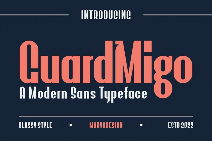 GuardMigo - A Modern Sans Serif Font Font Download