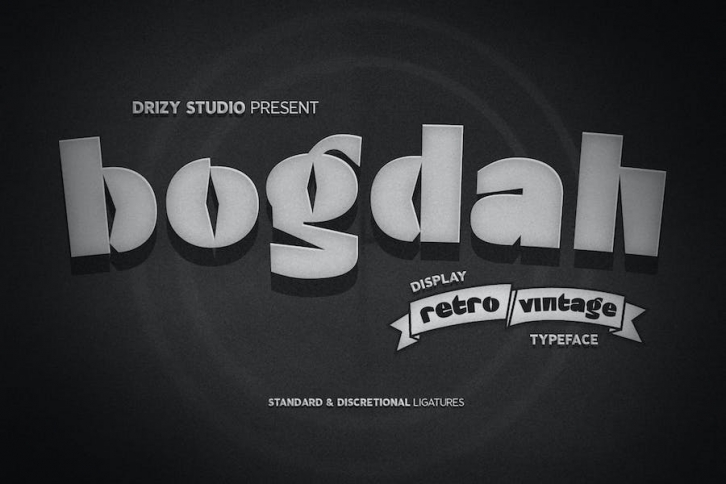Bogdah - Retro Vintage Font Font Download