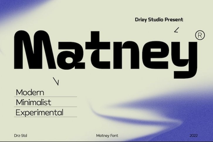Matney - Modern Minimalist Font Font Download