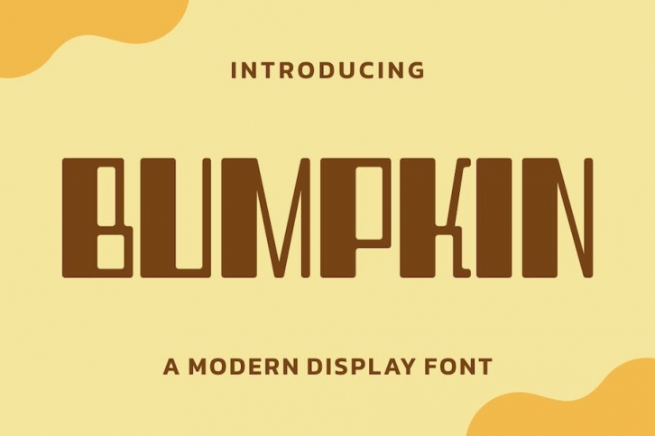 BUMPKIN Font Font Download