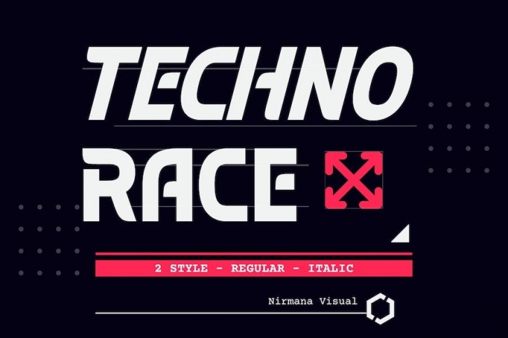 Techno Race - Sport Font Font Download