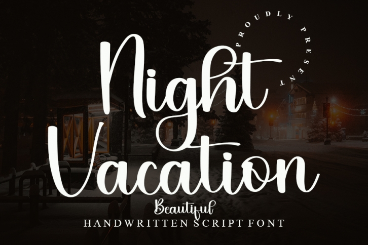 Night Vacation Font Download