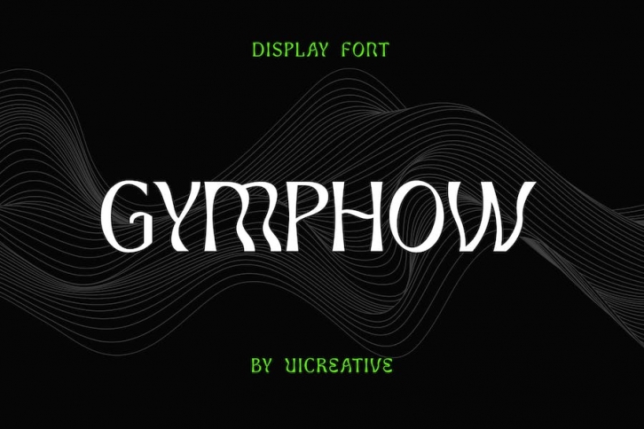 Gymphow Modern Serif Display Font Font Download