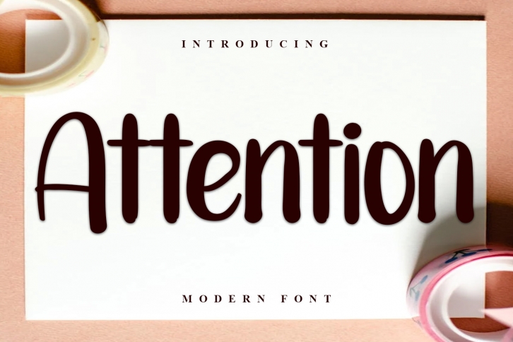 Attention Font Download