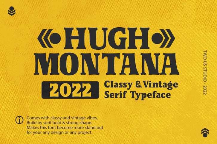 Hugh Montana - Vintage Sans Serif Font Font Download