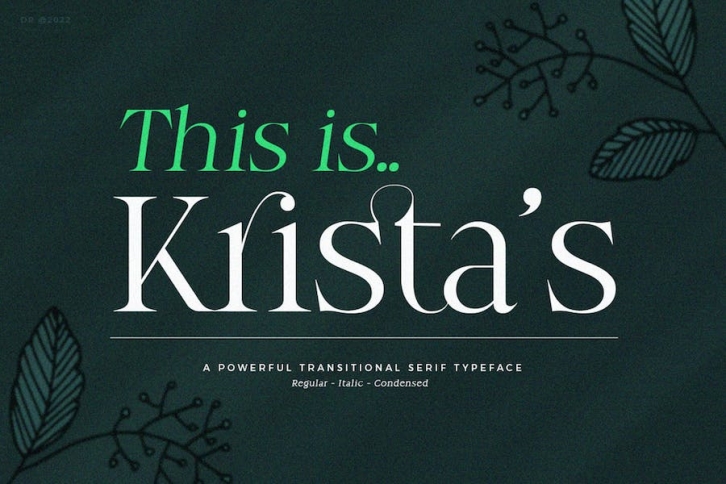 Krista's - Display Serif Font Download
