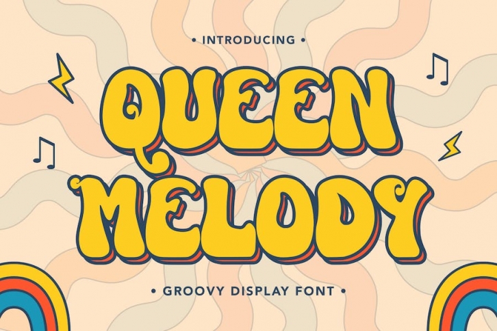 QueenMelody - Groovy Display Font Font Download