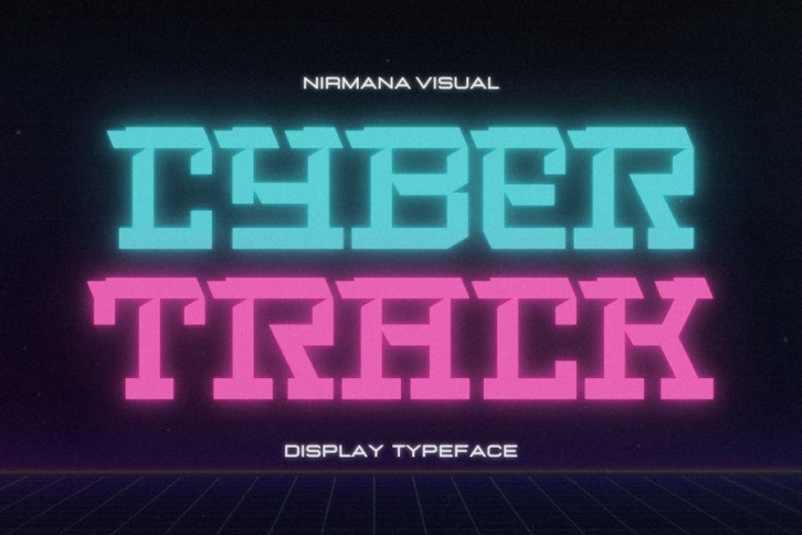 Cyber Track - Futuristic Font Font Download
