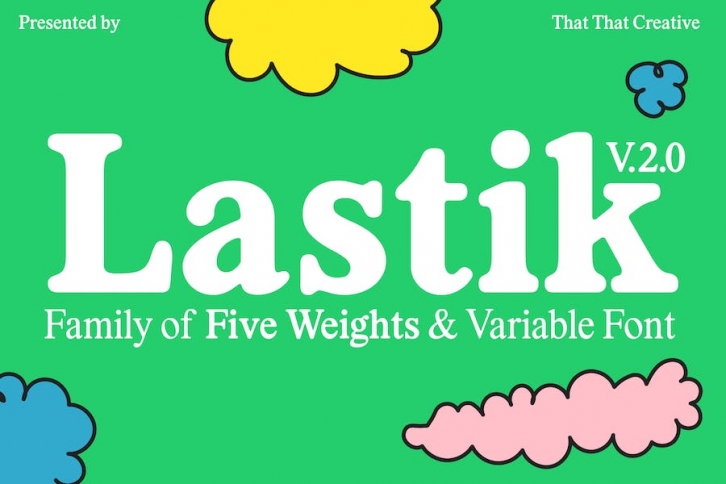 Lastik Retro Variable Font Family Font Download