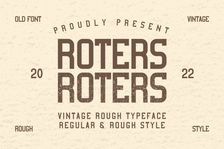 Roters - Vintage Typeface LA Font Download