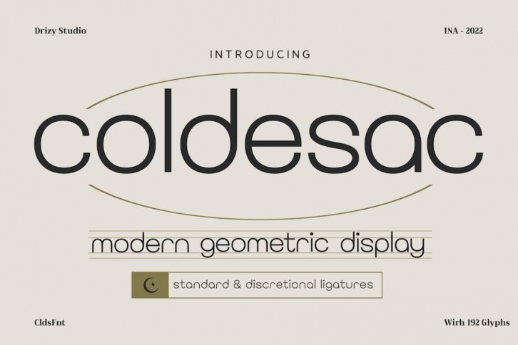 Coldesac - Modern Geometric Font Font Download