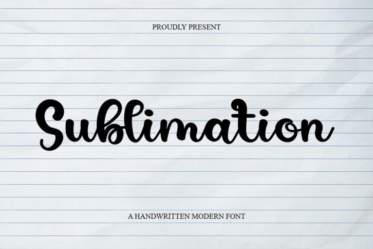 Sublimation Font Download