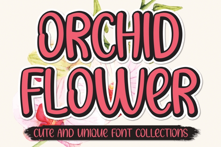 Orchid Flower Font Download