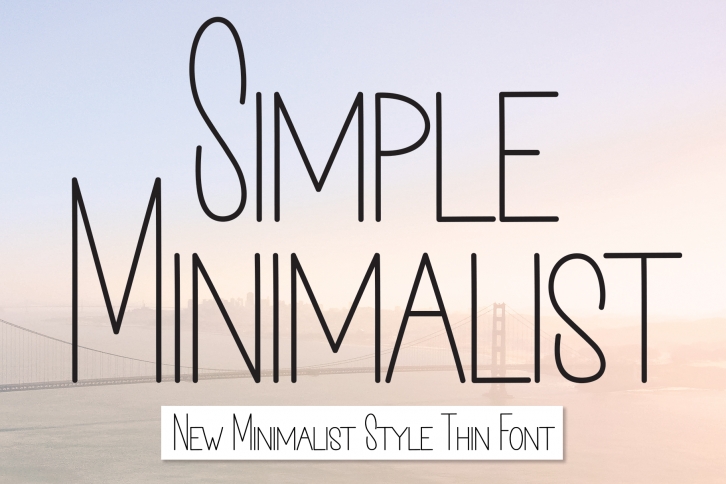 Simple Minimalist Font Download