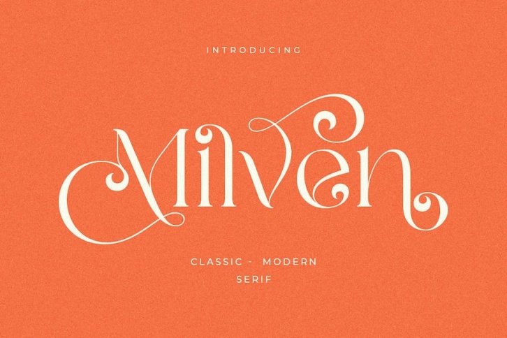 Milven || Modern Classic Serif Font Download