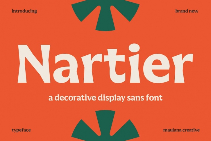 Nartier Decorative Sans Font Font Download