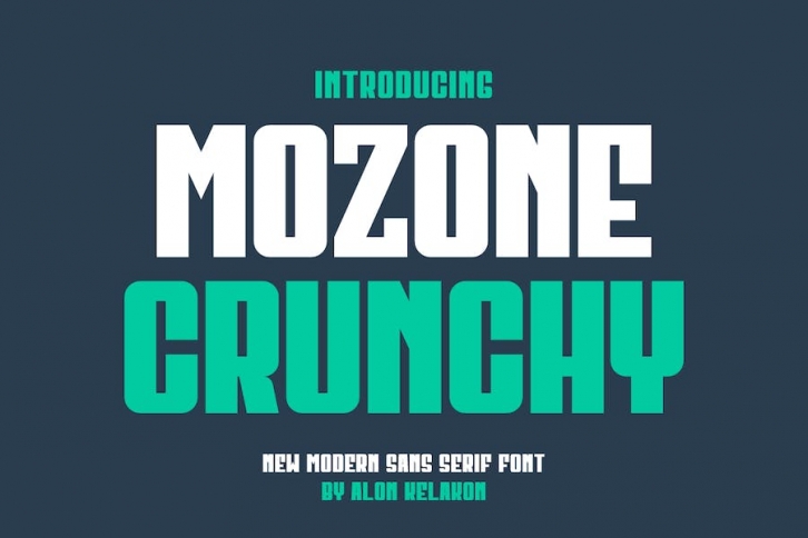 Mozone Crunchy Font Font Download