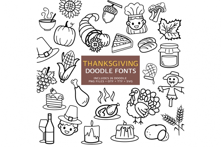 Thanksgiving Doodle Font Download
