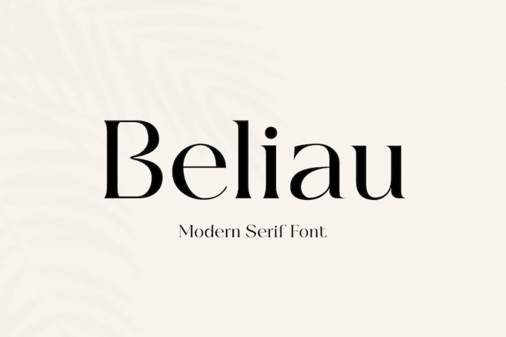 Beliau Modern Serif Fonts Font Download