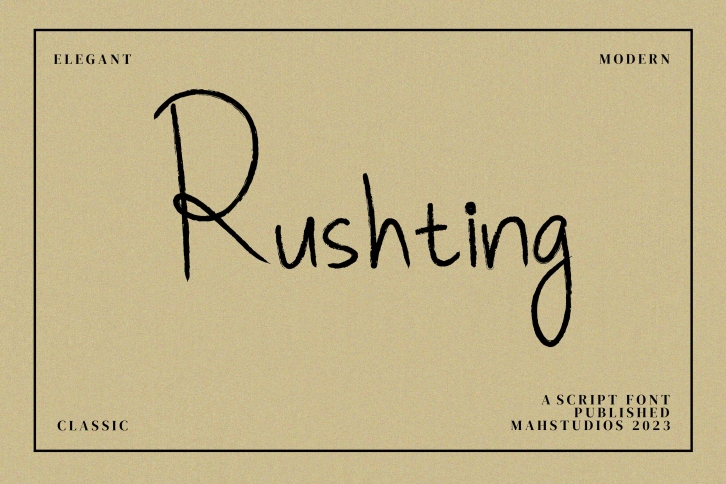 Rushting Font Download