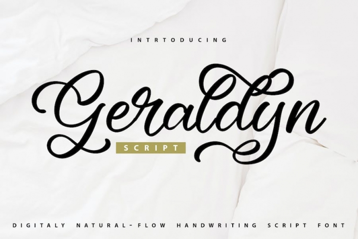 Geraldyn | Digital Handwriting Script Font Download