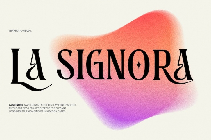 La Signora - Logo Font Font Download