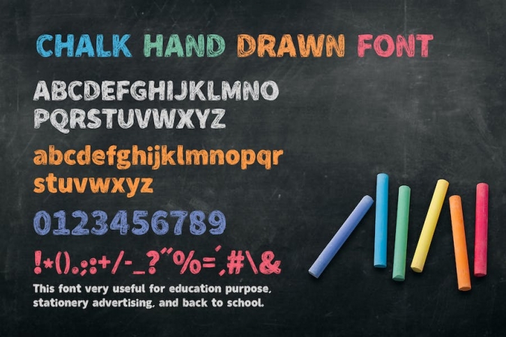 Chalk Hand Drawn Font Font Download