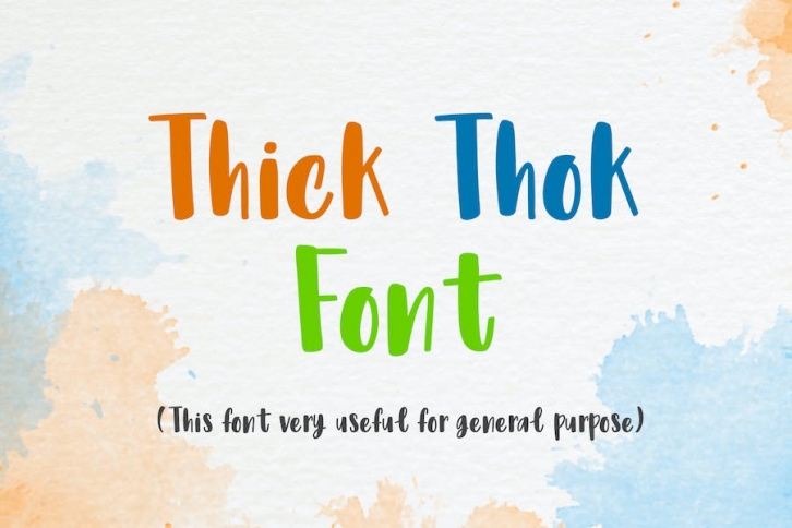 Thick Thok Font Font Download